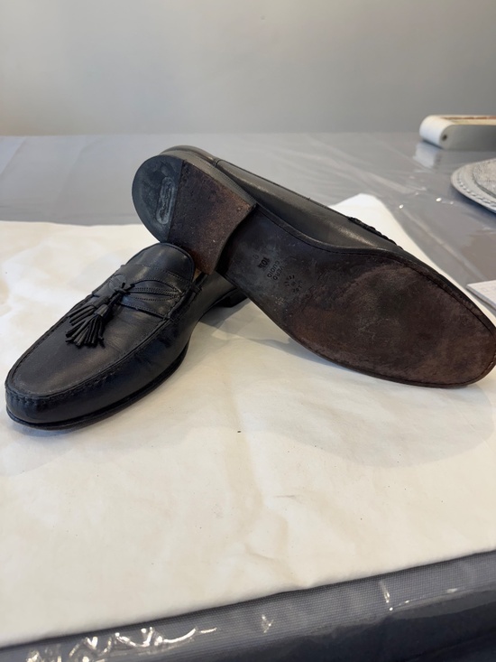 Santoni Italian Leather Tassle Loafers main image 4